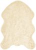 vidaXL Teppich aus Kunstschaffell TAFALLA Creme 60 x 90 cm Polyester 42021519 Bild 2