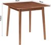 Esstisch Klijori für 2 Personen 75x75x74 cm Holz Walnussoptik [en. casa] Bild 3
