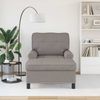 vidaXL Lounge-Liege mit Kissen Taupe 91 x 157 x 91 cm Stoff 42022935 Bild 3