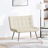 vidaXL Sitzbank Creme 110x74x84 cm Samt 4012345 Bild 3