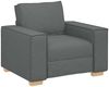 vidaXL Sofa 3 pcs Dunkelgrau 220 x 80 x 84 cm Leinenmischgewebe 3324610 Bild 4