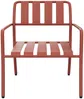 Vente-unique - BIRMOS Gartensitzgruppe Metall Rot - B 71 cm x H 76 cm x L 64 cm Bild 4