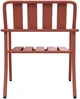 Vente-unique - BIRMOS Gartensitzgruppe Metall Rot - B 71 cm x H 76 cm x L 64 cm Bild 5