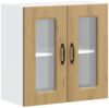 vidaXL Küchen-Hängeschrank mit Glastür Kalmar Artisan-Eiche Holzwerkstoff 853676 Bild 2