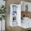 Roomart GUSTO-I-120 Badmöbel - nur Hochschrank - H 110 x B 30 x T 35 cm • Weiß Bild 2