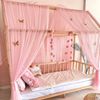 Baby Fancyroom Betthimmel Betthimmel Tüll Hausbett Kinderbett 2 Stück 340cm 380cm Montessori (3-tlg. Set mit 2 Stück Betthimmel und einer 20er Pomponkette, Baldachin, Kinder Betthimmel, Moskitonetz Baldachin Himmel Deko Set), Betthimmel für Hausbett Mo... Bild 4