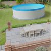 KWAD Rundpool Stahlwandpool rund 450x120 cm, Stahl 0,4 mm weiß, (1-tlg), verzinkte Stahlwand Bild 3