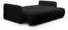 Sofa 2-Sitzer mit Schlaffunktion CALGARY Stoff Curio Schwarz Bild 2