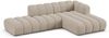 Micadoni Modulares Ecksofa offen Lupine 5-Sitzer Rechts Chenille Eden Dunkelbeige Bild 2