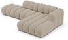 Micadoni Modulares Ecksofa offen Lupine 5-Sitzer Rechts Chenille Eden Dunkelbeige Bild 3