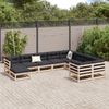 vidaXL 10-tlg. Garten-Sofagarnitur mit Kissen Massivholz Kiefer 3299640 Bild 3