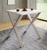 VCM Esstisch Xona 916830 Silber / Weiß H. 76 x B. 80 x T. 80 cm Bild 2