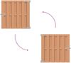 vidaXL Gartentor 100 x 100 cm WPC und Aluminium Braun 42039049 Bild 5