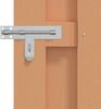 vidaXL Gartentor 100 x 100 cm WPC und Aluminium Braun 42039049 Bild 3