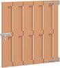 vidaXL Gartentor 100 x 100 cm WPC und Aluminium Braun 42039049 Bild 2