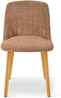 GOEURVANT 993 Esszimmerstühle 4er-Set, Chenille - Orange Bild 4