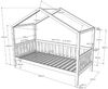 Vipack 'Dallas 1' Hausbett 90x200 cm, weiß, mit Bettschublade Bild 3