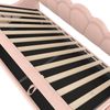 Tagesbett, Schlafsofa, Hydraulisch Bett, Mit Stauraum, Einzelbett Ohne Matratze, Samt, Farbwechselbarer LED-Streifen, 90x200cm, Rosa Bild 5