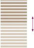vidaXL Doppelrollo Sandbraun 130x230 cm Stoffbreite 125,9 cm Polyester 4014605 Bild 5