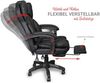 Trisens Schreibtischstuhl Bürostuhl Gamingstuhl Racing Chair Chefsessel mit Fußstütze Bild 4