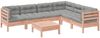 vidaXL 7-tlg. Garten-Sofagarnitur mit Kissen Massivholz Douglasie 3299472 Bild 2
