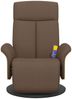 vidaXL Massagesessel mit Fußteil Braun Stoff 356536 Bild 3