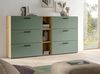 Sideboard Onawa in grün und Eiche 176 cm Bild 2