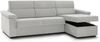 Dmora Sofa mit Halbinsel Cintano, Ecksofa für Wohnzimmer, gepolstert, abnehmbarer Bezug, 100 % Made in Italy-Qualität, 285x160 h100 cm, Hellgrau Bild 4