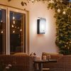 LED Außenlampe Wandbeleuchtung, verzinkt, Stahl, H 22,5 cm Bild 4