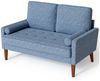 OUNUO 2-Sitzer Sofa 2 Sitzer, Modernes 2er Sofa mit 2 Wurfkissen Bild 1