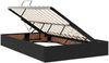vidaXL Aufbewahrungsbett mit Matratze Schwarz 120 x 190 cm Samt 3370685 Bild 5