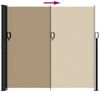 vidaXL Seitenmarkise Ausziehbar Taupe 180x600 cm 4004544 Bild 5