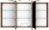 Badezimmer Set 4-tlg. LOUROSA-03 in Wotaneiche Nb. mit matt grau inkl. LED-Beleuchtung und Mineralgussbecken, B/H/T: ca. 180/200/47 cm Bild 4