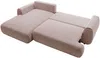 Vente-unique - MONELIA Sofa Stoff ViolettPuderrosa - B 167 cm x H 81 cm x L 270 cm Bild 4