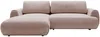 Vente-unique - MONELIA Sofa Stoff ViolettPuderrosa - B 167 cm x H 81 cm x L 270 cm Bild 2