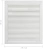 vidaXL Schranktüren Lamellen-Design 4 Stk. Weiß 69x59,4 cm Massivholz 151168 Bild 3