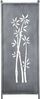 finehomegarden Gartenstecker Stele Metall Bambus Sichtschutz grau Windschutz Outdoor H165cm B52cm Dekowand Garten / Paket-Sperrgut Bild 2