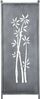 finehomegarden Gartenstecker Stele Metall Bambus Sichtschutz grau Windschutz Outdoor H165cm B52cm Dekowand Garten / Paket-Sperrgut Bild 3