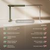 Desktronic HomeOne Elektrisch höhenverstellbarer Schreibtisch 120x60cm Weiß/Grün mit Memory-Funktion, Anti-Kollisions Technologie, USB-A und USB-C-Ladeanschlüssen Bild 5