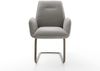 Freischwinger Zoa-Flex Strukturstoff Soft Grau Freischwinger flach Effektfinish Titan Taschenfederkern Bild 2