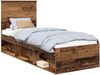 vidaXL Bettrahmen Altholz 75 x 190 cm Massives Kiefernholz 3411080 Bild 2