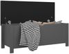 vidaXL Aufbewahrungsbox mit Kissen Grau 105x40x45 cm 3279328 Bild 3