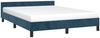 Doppelbett, Bettgestell Modernen ohne Matratze Dunkelblau 140x200 cm Samt d2059e Bild 3