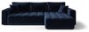 Ecksofa Schlafsofa CAMILA Stoff Monolith Dunkelblau Ottomane Rechts Bild 4