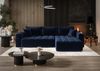 Ecksofa Schlafsofa CAMILA Stoff Monolith Dunkelblau Ottomane Rechts Bild 5