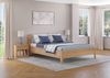 Metallfreies Doppelbett aus Buchenholz konische Füße 160x200 ohne Zubehör Bild 2