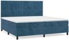 vidaXL Boxspringbett mit Matratze Dunkelblau 200x200 cm Samt 3143167 Bild 2