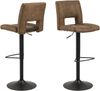 Barhocker >Sylvia< (2er-Set) in hellbraun - 41,5x115x52 (BxHxT) Bild 1