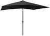 vidaXL Sonnenschirm mit LEDs und Stahl-Mast Schwarz 2x3 m 313792 Bild 4