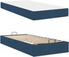 vidaXL Bettgestell mit Matratze 2 pcs Blau Stoff 3399465 Bild 5